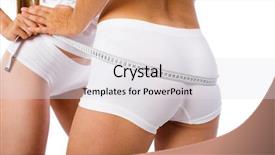  Presentation with flat lay of female sport - Colorful presentation theme enhanced with female thighs and buttocks backdrop and a light gray colored foreground