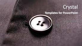  Presentation with t shirt - Beautiful slides featuring button on a shirt close backdrop and a dark gray colored foreground