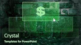  Presentation with grungy white concrete wall - Colorful slides enhanced with button on the grunge wall backdrop and a forest green colored foreground