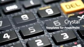  Presentation with scientific - Theme featuring buttons a scientific calculator background and a dark gray colored foreground
