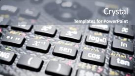  Presentation with scientific - Colorful PPT layouts enhanced with buttons a scientific calculator backdrop and a gray colored foreground