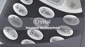  Presentation with cell - PPT layouts featuring buttons-closeup-cell-phone-classic background and a gray colored foreground