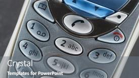  Presentation with brain and cell phone radiation - Amazing slide deck having buttons-closeup-cell-phone-classic backdrop and a gray colored foreground