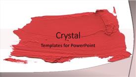  Presentation with brush stroke - Amazing PPT theme having buttons design element shadow - abstract acrylic color brush stroke backdrop and a  colored foreground