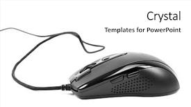  Presentation with computer keyboard and mouse - Beautiful theme featuring buttons grey shadow - computer mouse isolated on white backdrop and a white colored foreground