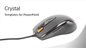  Presentation with computer - Audience pleasing PPT layouts consisting of buttons grey shadow - computer mouse isolated on white backdrop and a  colored foreground