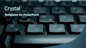  Presentation with black business - Slides enhanced with buttons grey shadow numbers - business black keyboard close up background and a  colored foreground