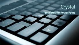  Presentation with black diamond silver glitter sparkle - PPT theme with buttons grey shadow numbers - business silver and black keyboard background and a  colored foreground