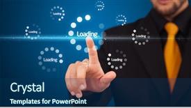  Presentation with simple - Colorful presentation theme enhanced with buttons on a virtual background backdrop and a ocean colored foreground