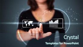  Presentation with high tech - Amazing presentation having buttons on a virtual background backdrop and a tawny brown colored foreground