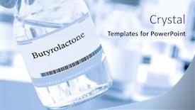  Presentation with liquid - Slides with butyrolactone-a-colorless-highly-viscous background and a sky blue colored foreground