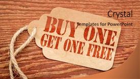  Presentation with barn wood - Presentation theme having buy one get one free background and a coral colored foreground