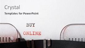  Presentation with toko online - Beautiful slides featuring buy-online-phrase-written backdrop and a white colored foreground