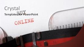  Presentation with socializare online - Slides enhanced with buy-online-phrase-written background and a white colored foreground