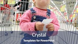  Presentation with teen mom cap and gown holding a baby - Colorful theme enhanced with buy shoping - baby hold check in shopingcart backdrop and a ocean colored foreground