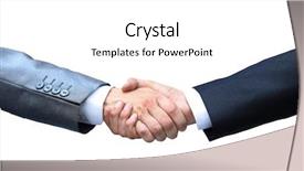  Presentation with octopus on isolated white - Slide deck featuring coorporate - handshake isolated on white background background and a white colored foreground