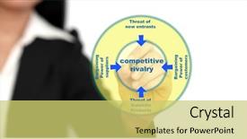  Presentation with whiteboard - PPT theme featuring buyers supplier management - asian business woman writing competitive background and a yellow colored foreground