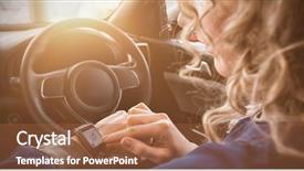  Presentation with car buying - Audience pleasing PPT theme consisting of buying land - close up of woman using backdrop and a red colored foreground