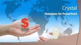  Presentation with recruitment - Presentation theme having buying-people-recruitment-for-head and a  colored foreground