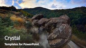 Presentation with spectacular - Presentation theme featuring buzau county romania concretion sediment background and a tawny brown colored foreground