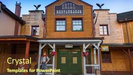  Presentation with local architecture - Amazing slide deck having bydgoszcz-poland-july-31-2017 backdrop and a tawny brown colored foreground