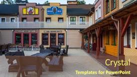  Presentation with local architecture - PPT layouts having bydgoszcz-poland-july-31-2017 background and a tawny brown colored foreground