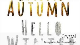  Presentation with goodbye - Colorful PPT layouts enhanced with bye - goodbye autumn hello winter backdrop and a white colored foreground