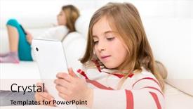  Presentation with children playing - PPT layouts having byod - children sister friends kid girls background and a lemonade colored foreground