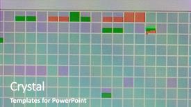  Presentation with hard disk drive - Colorful PPT theme enhanced with bytes - hard disk drive recovery table backdrop and a seafoam green colored foreground
