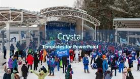  Presentation with siberia - Presentation theme featuring byurizovaya-katun-altaiskiy-krai-western background and a ocean colored foreground