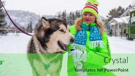  Presentation with siberia - Cool new presentation theme with byurizovaya-katun-altaiskiy-krai-western backdrop and a seafoam green colored foreground