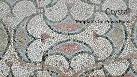  Presentation with byzantine - Presentation theme with byzantine art - ancient mosaic background and a light gray colored foreground