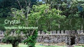  Presentation with georgia aquarium - Audience pleasing presentation theme consisting of byzantine art - gonio fortress near batumi georgia backdrop and a tawny brown colored foreground