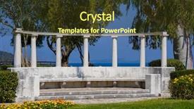  Presentation with byzantine - Slides having byzantine art - square in the town background and a tawny brown colored foreground