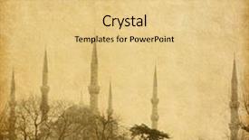  Presentation with byzantine - Presentation design enhanced with byzantine art - sultan ahmed mosque blue mosque background and a lemonade colored foreground