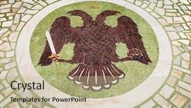  Presentation with byzantine - Cool new slides with byzantine empire or east roman backdrop and a mint green colored foreground