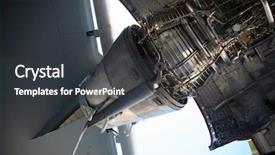  Presentation with aircraft engine - Cool new presentation with c-17 military aircraft backdrop and a dark gray colored foreground
