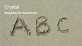  Presentation with alphabet - Presentation enhanced with c language - alphabet letters a b c background and a gray colored foreground