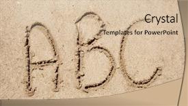  Presentation with sea shore - Cool new slides with c language - concept or conceptual abstract set backdrop and a lemonade colored foreground