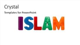  Presentation with islam - Beautiful presentation featuring c language - letter magnets islam isolated backdrop and a  colored foreground
