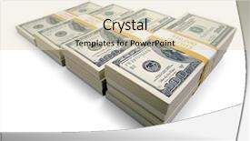  Presentation with bills - Colorful PPT layouts enhanced with c note - increasing stacks of hundred dollar backdrop and a soft green colored foreground