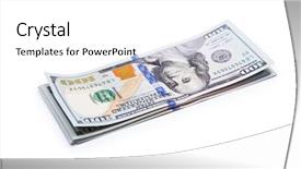  Presentation with 20 dollar bill - Cool new slide set with c note - new 100 dollar bill backdrop and a white colored foreground