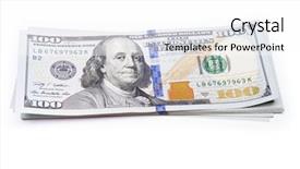  Presentation with 20 dollar bill - Slides consisting of c note - new 100 dollar bill background and a white colored foreground