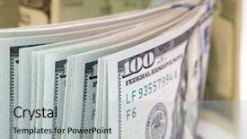  Presentation with 20 dollar bill - Slide deck having c note - new 100 dollar bill background and a light gray colored foreground