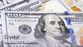  Presentation with bills - Theme featuring c note - new 100 dollar bills background and a light gray colored foreground