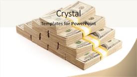  Presentation with piles - PPT layouts consisting of c note - stacks of ten thousand dollar background and a lemonade colored foreground