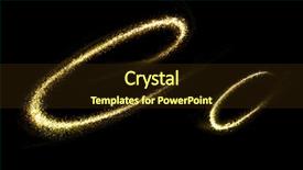  Presentation with gold twinkling stars - Audience pleasing PPT theme consisting of c of gold glittering stars backdrop and a wine colored foreground