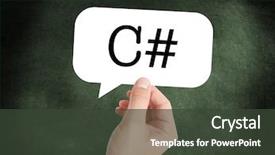  Presentation with programming - Audience pleasing PPT layouts consisting of c programming - c written on a speechbubble backdrop and a dark gray colored foreground