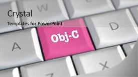  Presentation with objective - Presentation design with c programming - objective c computer key background and a light gray colored foreground