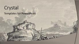  Presentation with rock - Colorful PPT theme enhanced with c r - view of ceres rock near backdrop and a  colored foreground